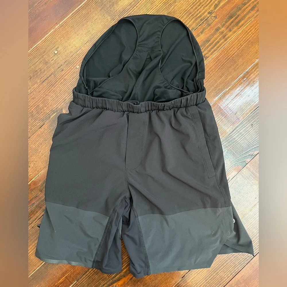 Lululemon Surge 8” Lined Two Tone Color Block Shorts - Picture 4 of 5